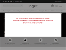 Tablet Screenshot of ingrit.pl